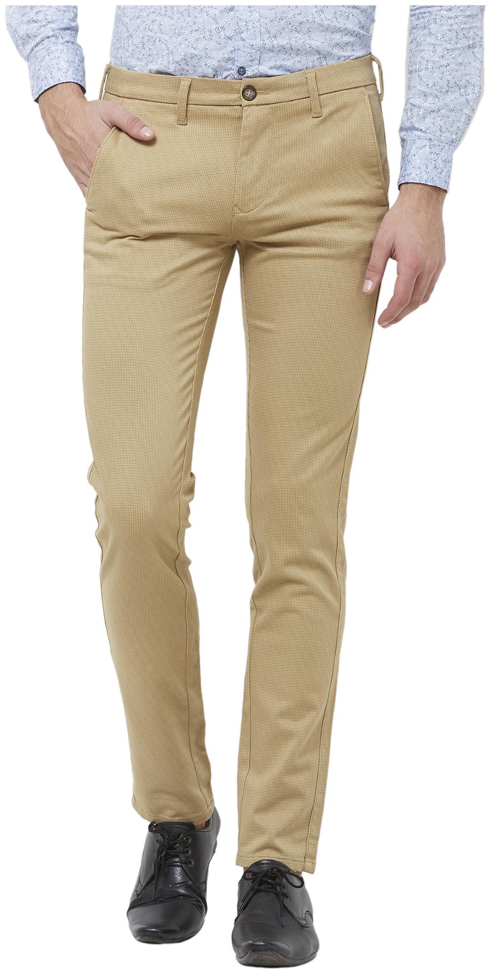 

Killer Men Beige Solid Slim fit Regular trousers