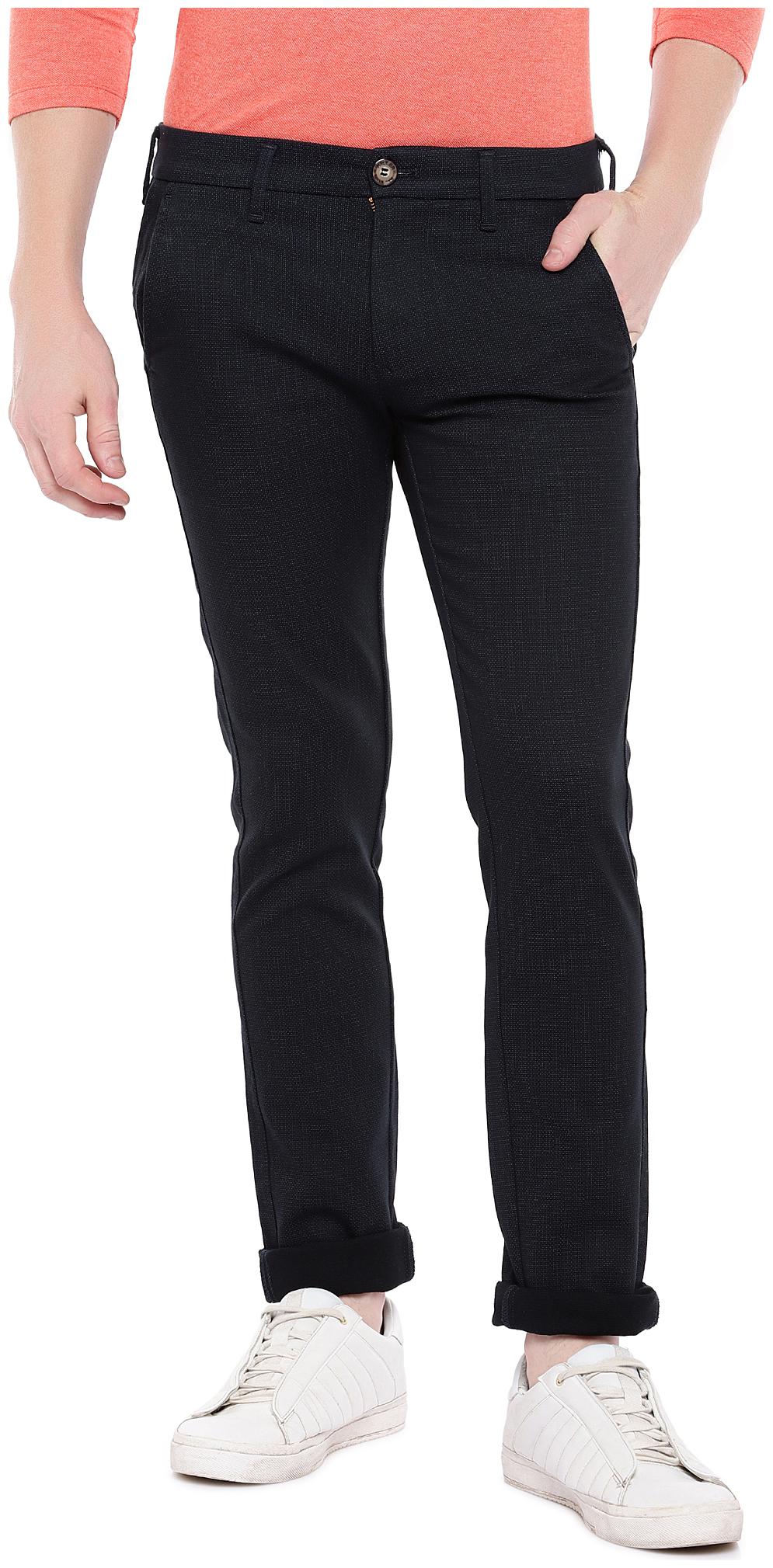 

Killer Men Blue Solid Slim fit Regular trousers