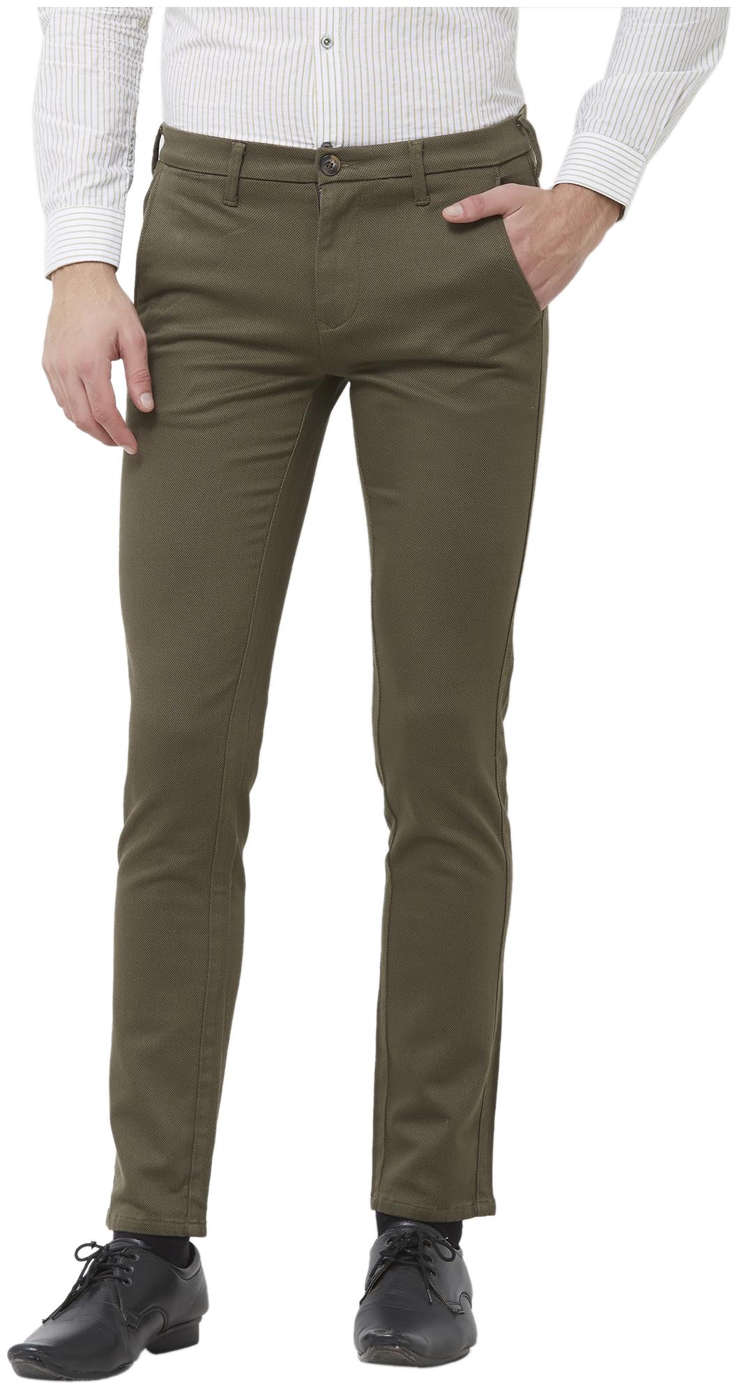 

Killer Men Green Solid Slim fit Regular trousers