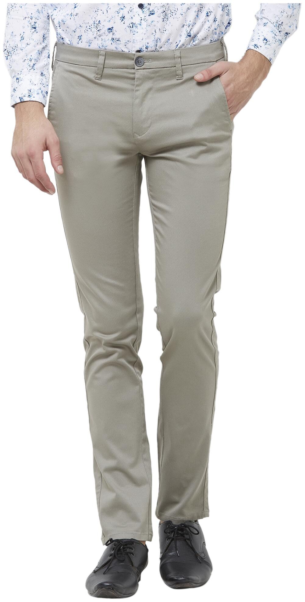 

Killer Men Grey Solid Slim fit Regular trousers