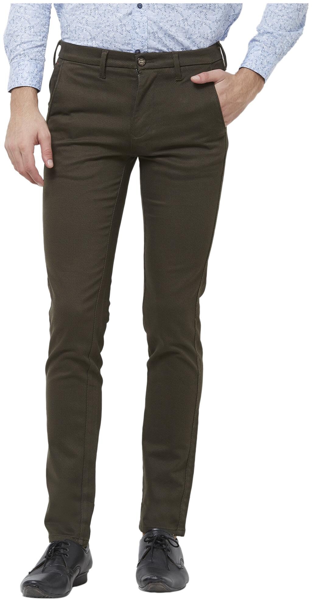 

Killer Men Green Solid Slim fit Regular trousers