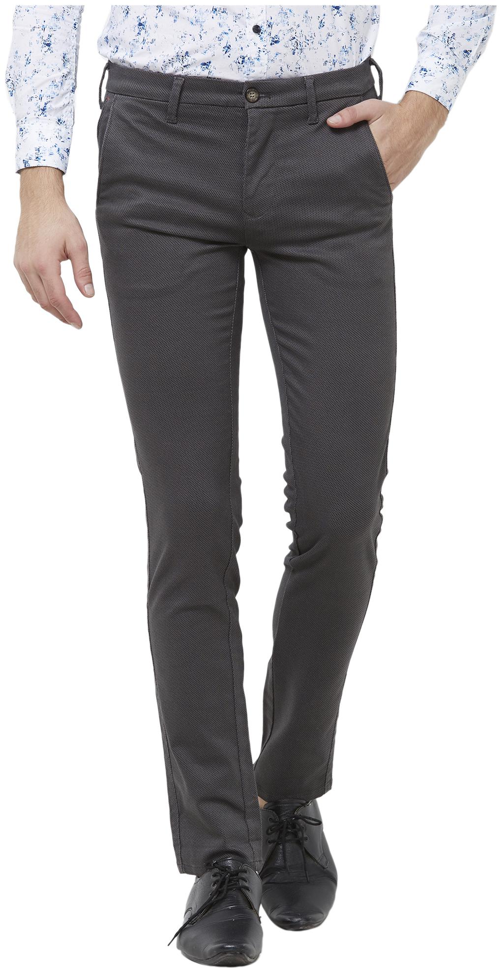 

Killer Men Grey Solid Slim fit Regular trousers