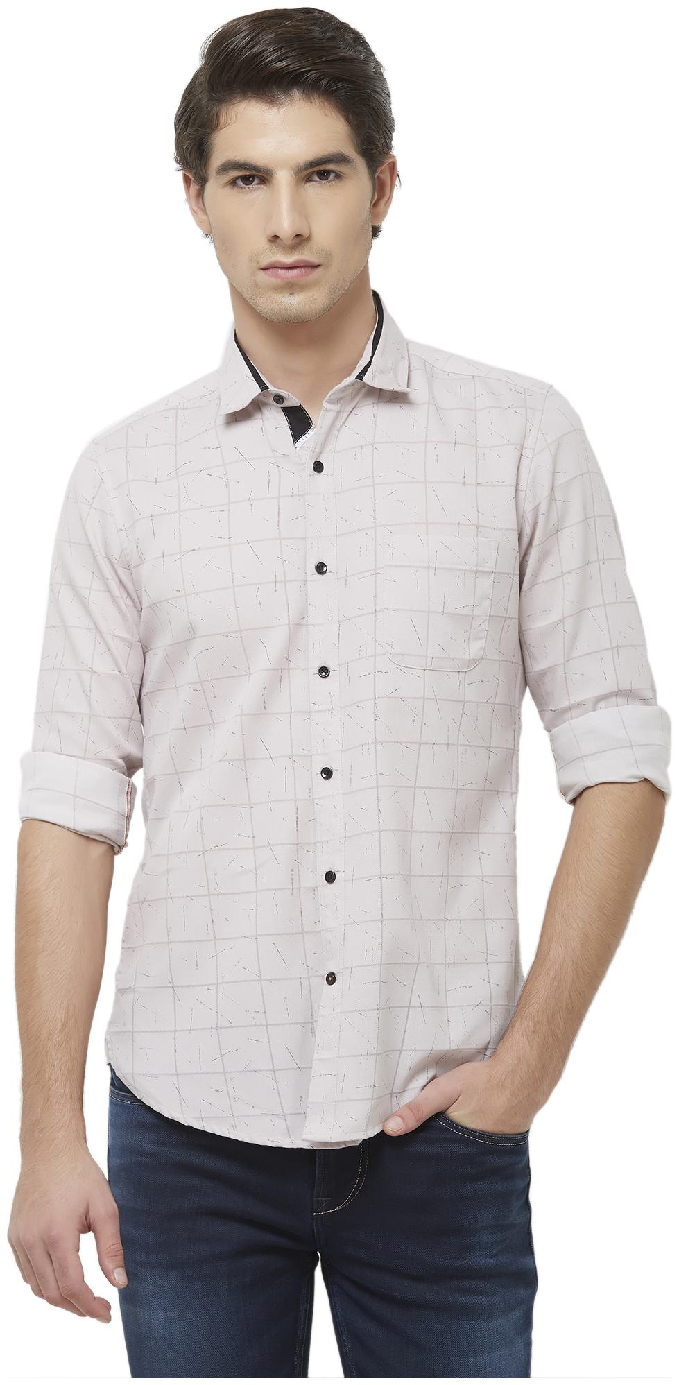 

Killer Men Grey Checked Slim Fit Casual Shirt