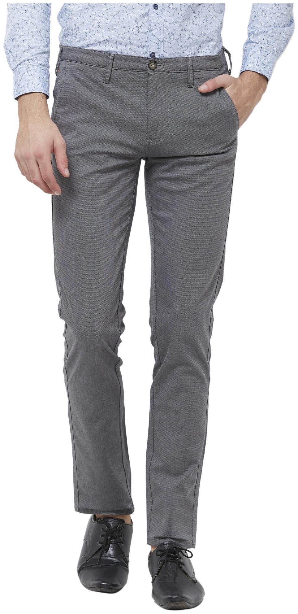 

Killer Men Grey Solid Slim fit Regular trousers