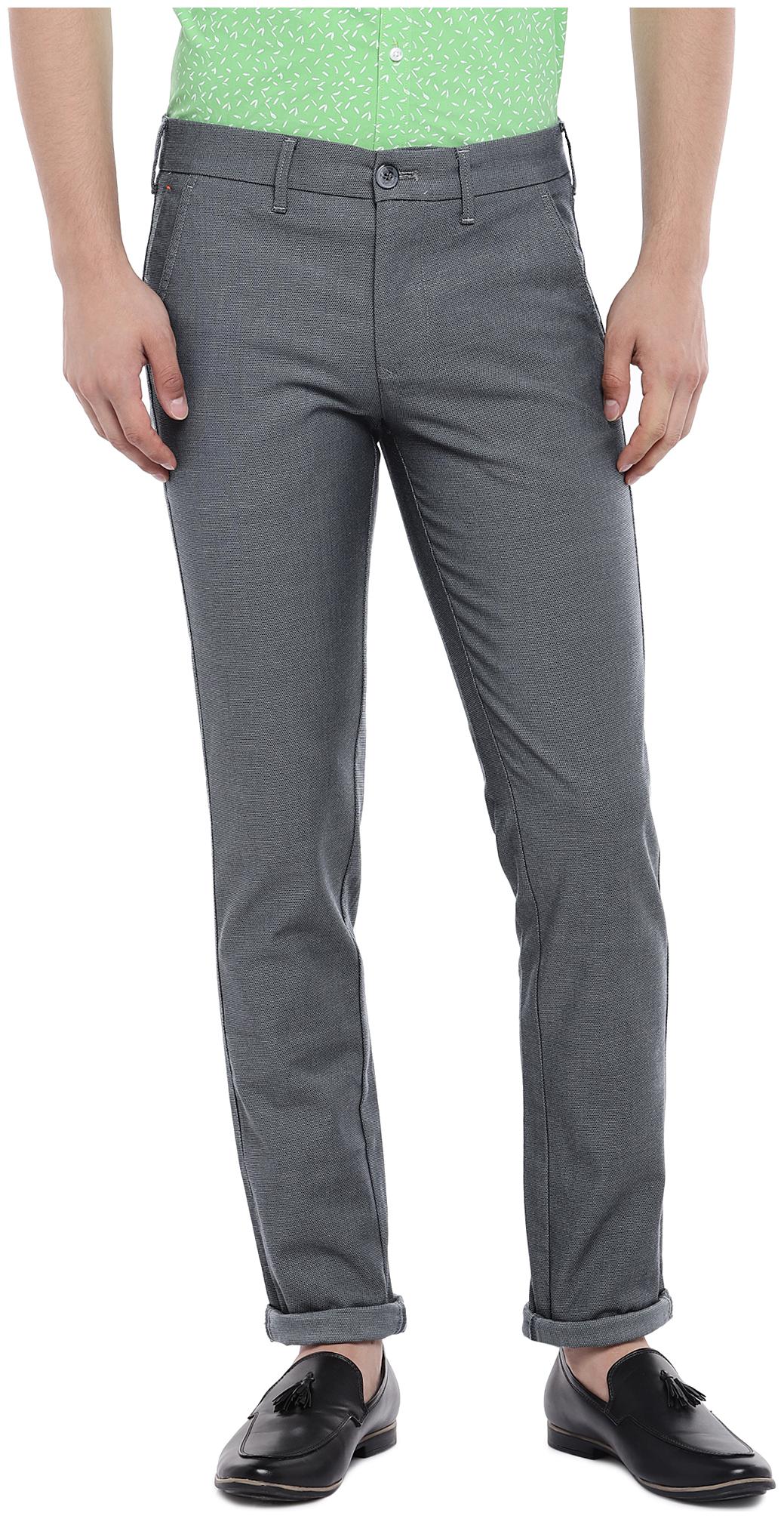 

Killer Men Grey Solid Slim fit Regular trousers