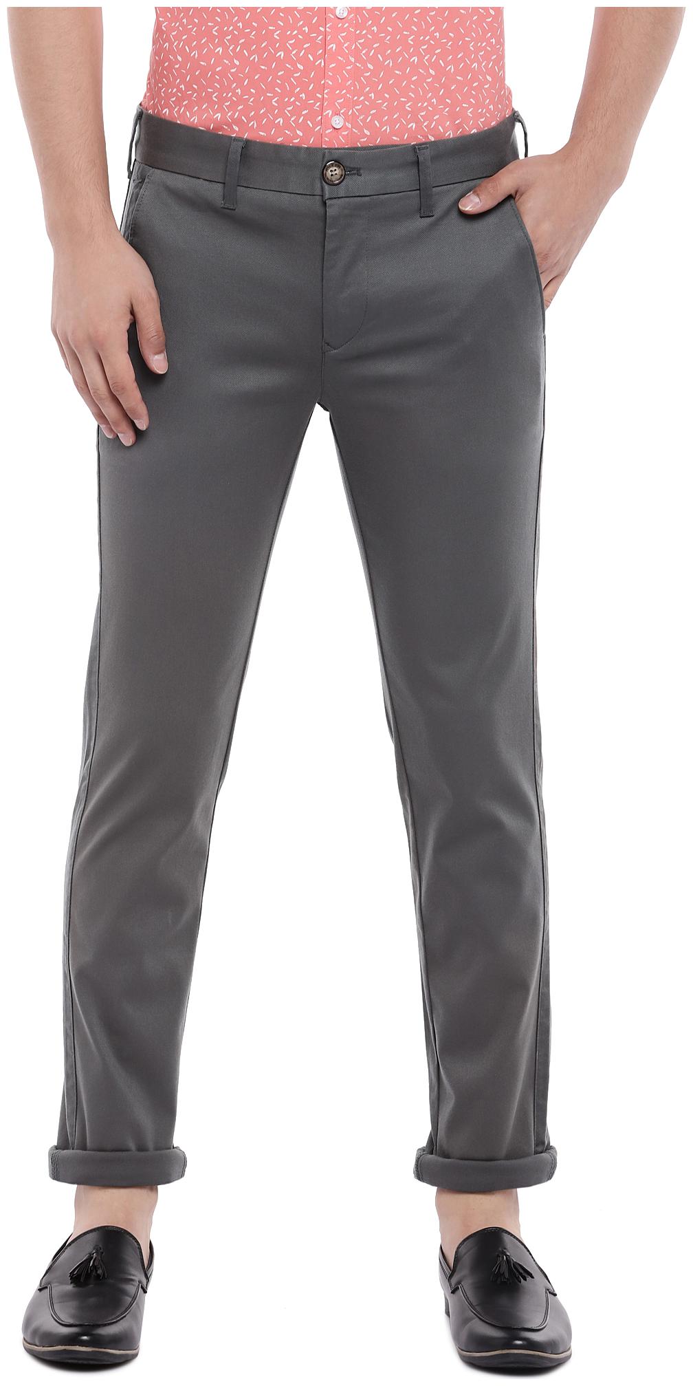 

Killer Men Grey Solid Slim fit Regular trousers