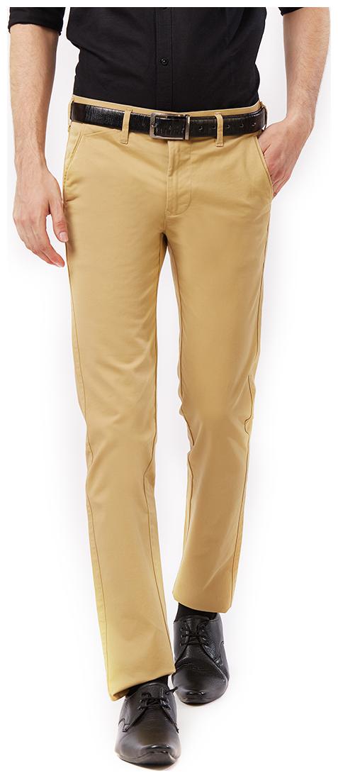 

Killer Men Solid Slim Fit Formal Trouser - Beige