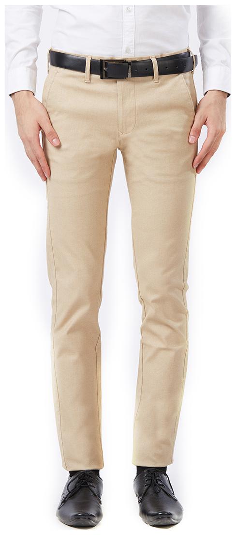 

Killer Men Solid Slim Fit Formal Trouser - Beige