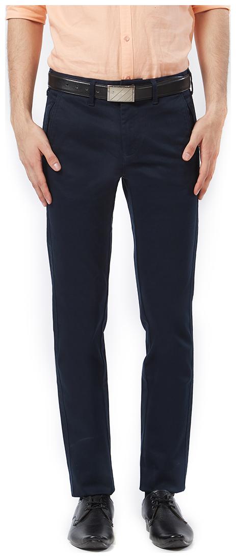 

Killer Men Solid Slim Fit Formal Trouser - Blue