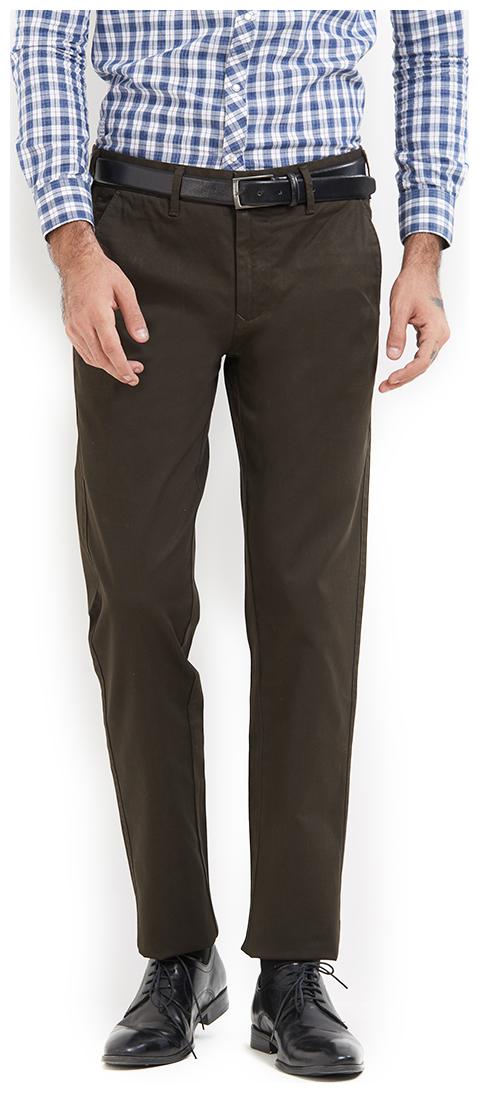 

Killer Men Solid Slim Fit Formal Trouser - Brown