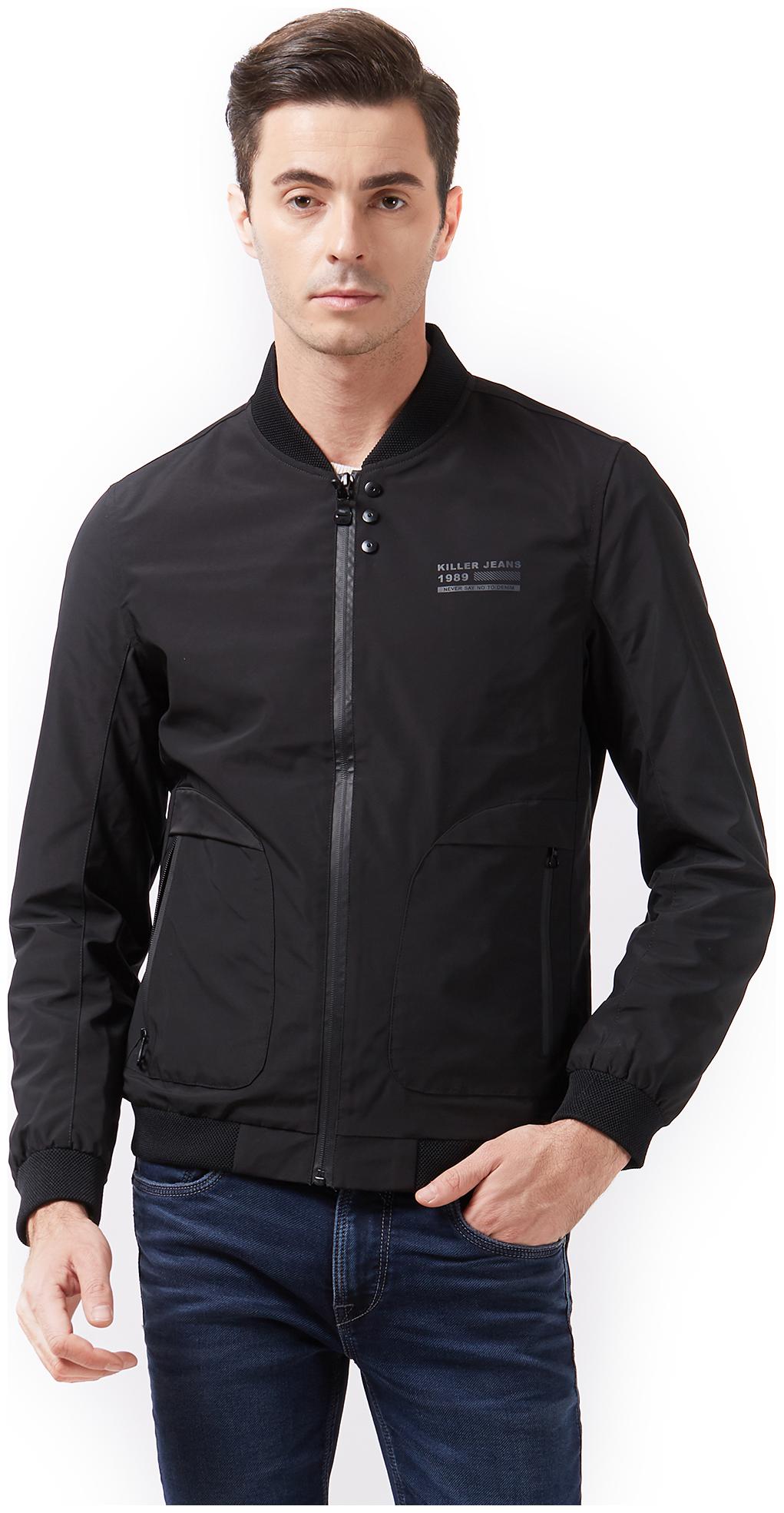 killer full sleeve solid men's denim jacket