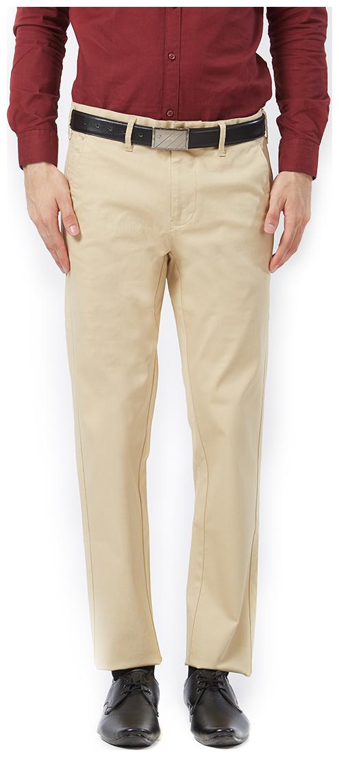 

Killer Men Solid Slim Fit Formal Trouser - Beige