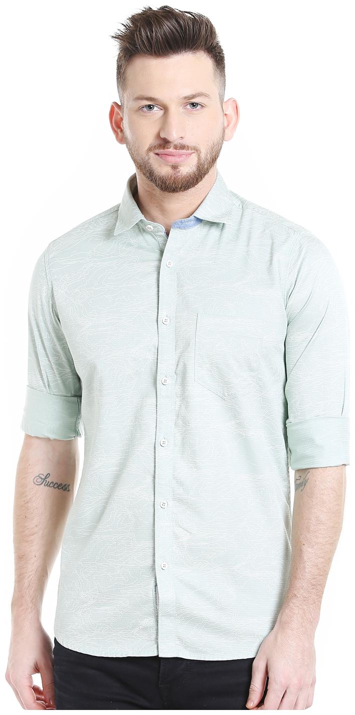 

Killer Men Green Solid Regular Fit Casual Shirt