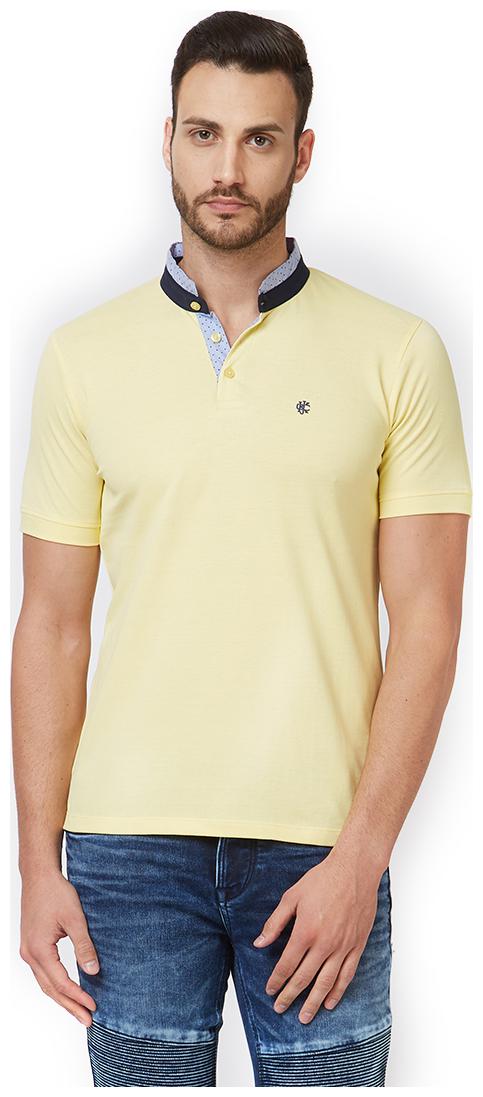 

Killer Men Yellow Regular fit Cotton Scoop neck T-Shirt - Pack Of 1