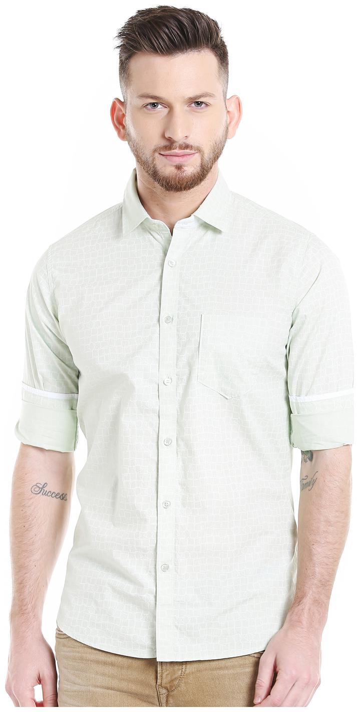 

Killer Men White Solid Slim Fit Casual Shirt