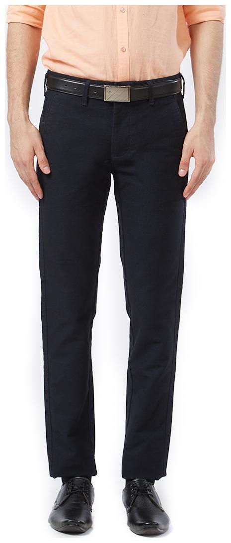 

Killer Men Solid Slim Fit Formal Trouser - Black