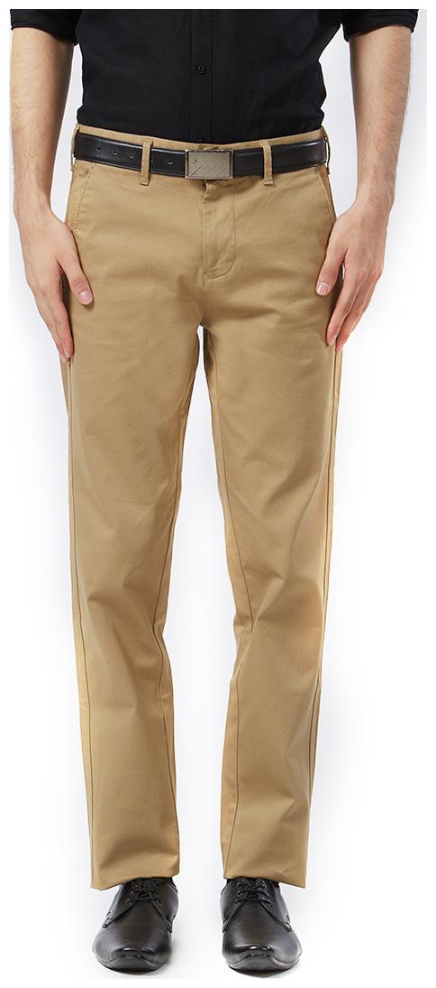 

Killer Men Solid Slim Fit Formal Trouser - Beige