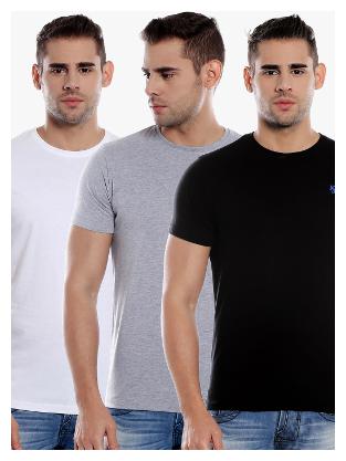 

Killer Men Multi Slim fit Cotton Round neck T-Shirt - Pack Of 3
