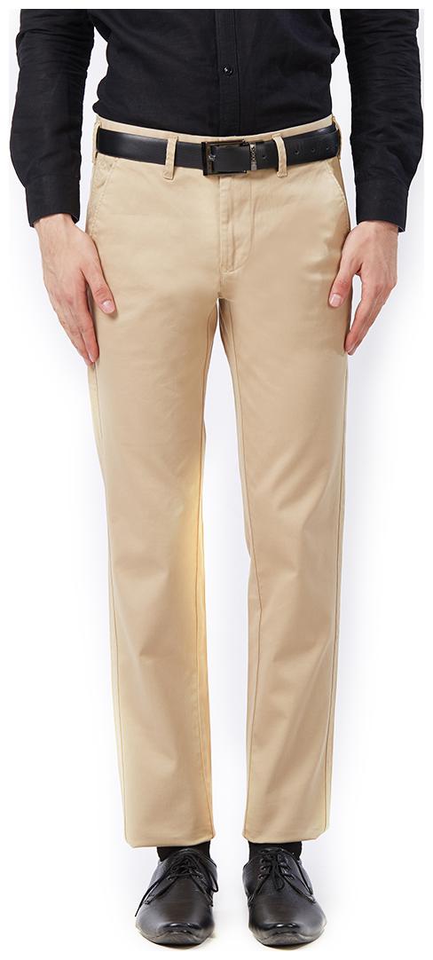 

Killer Men Solid Slim Fit Formal Trouser - Beige
