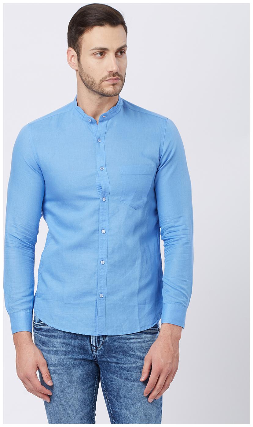 

Killer Men Blue Solid Slim Fit Casual Shirt