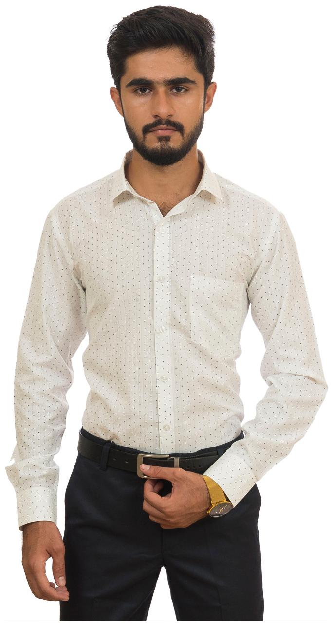 

KINGS COLLAR Men Slim fit Formal Shirt - White