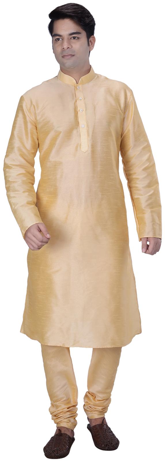 

Kisah Men Gold Regular Fit Kurta