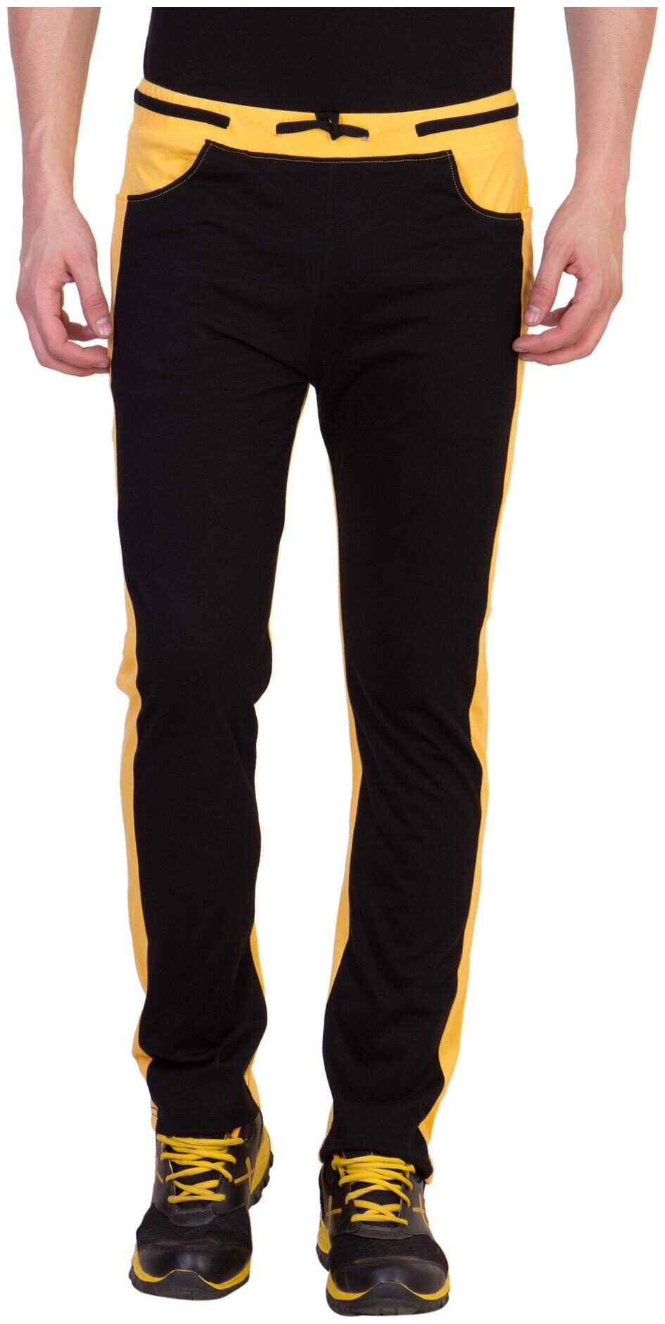 

Kissero Cotton Track Pants For Men Black Color