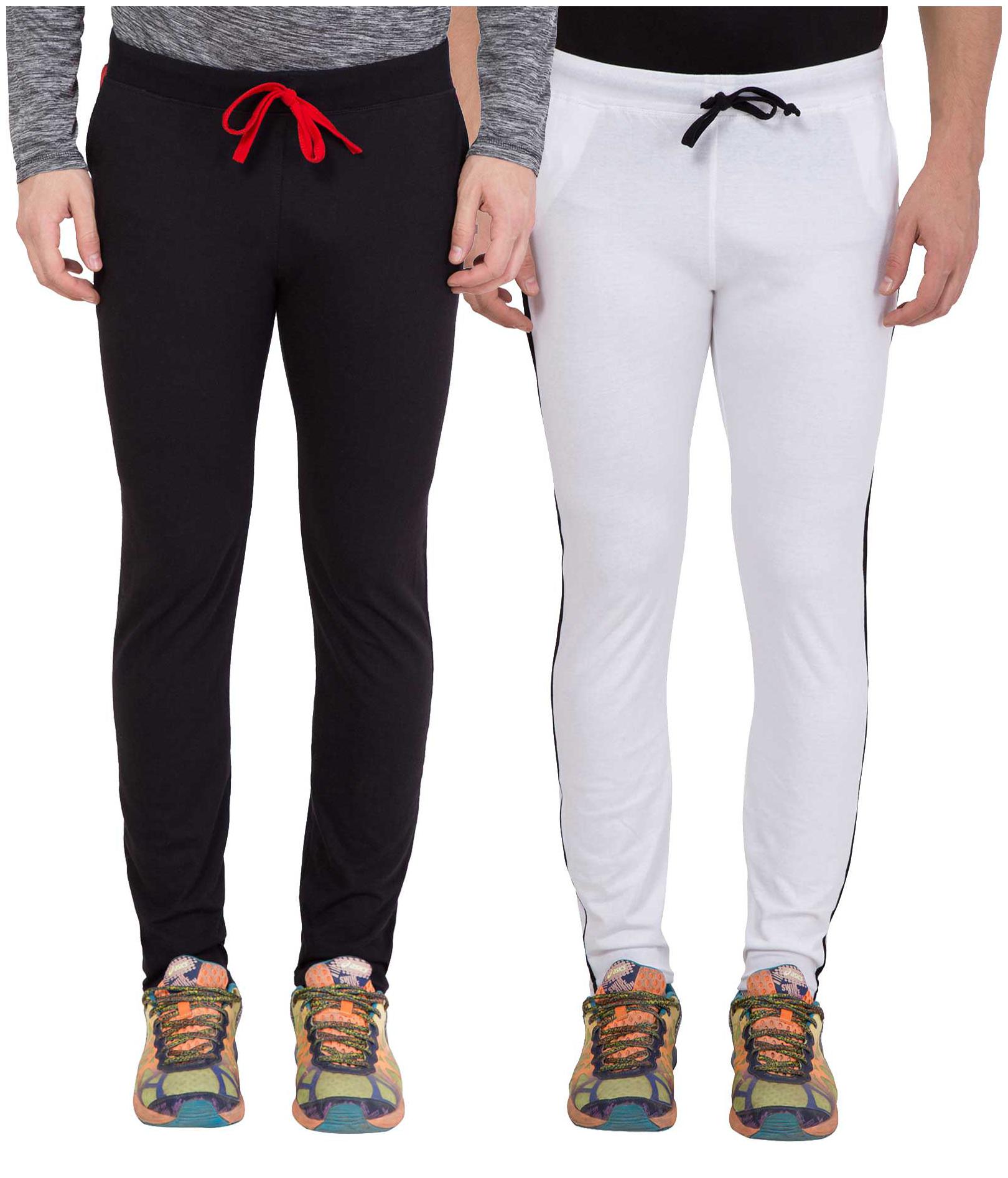 

KISSERO Men Black Grey Solid Regular fit Track pants