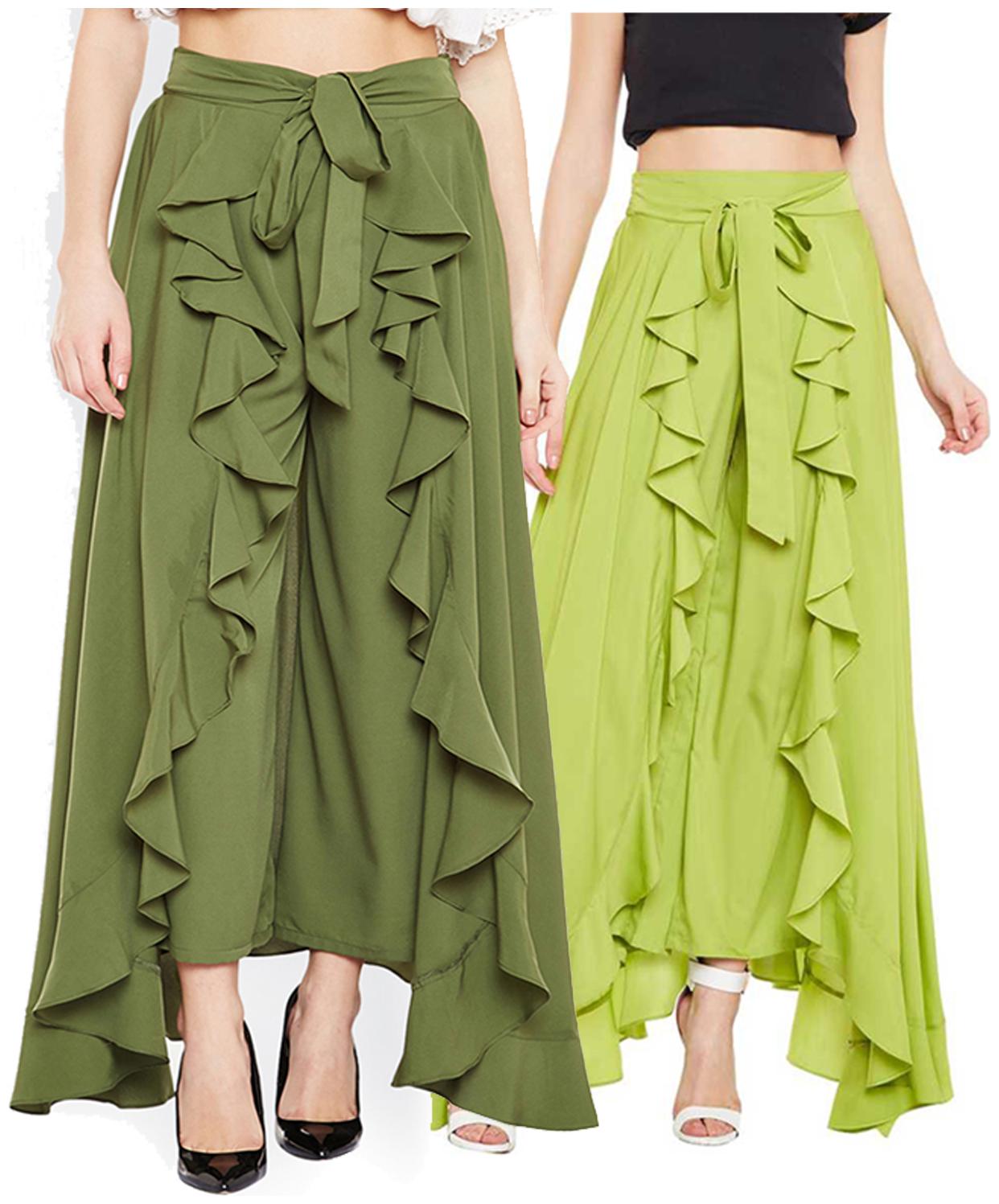 

Kissero Crepe Palazzo for Women - Green