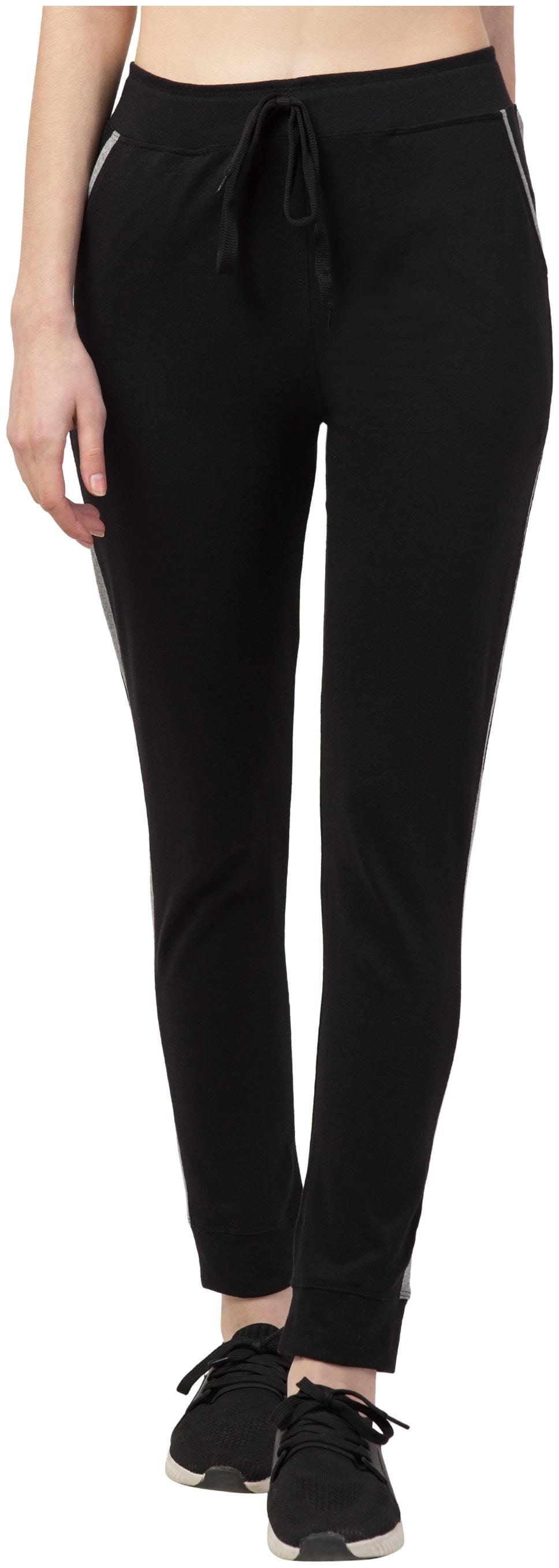 

KISSERO Women Cotton Solid Joggers Black