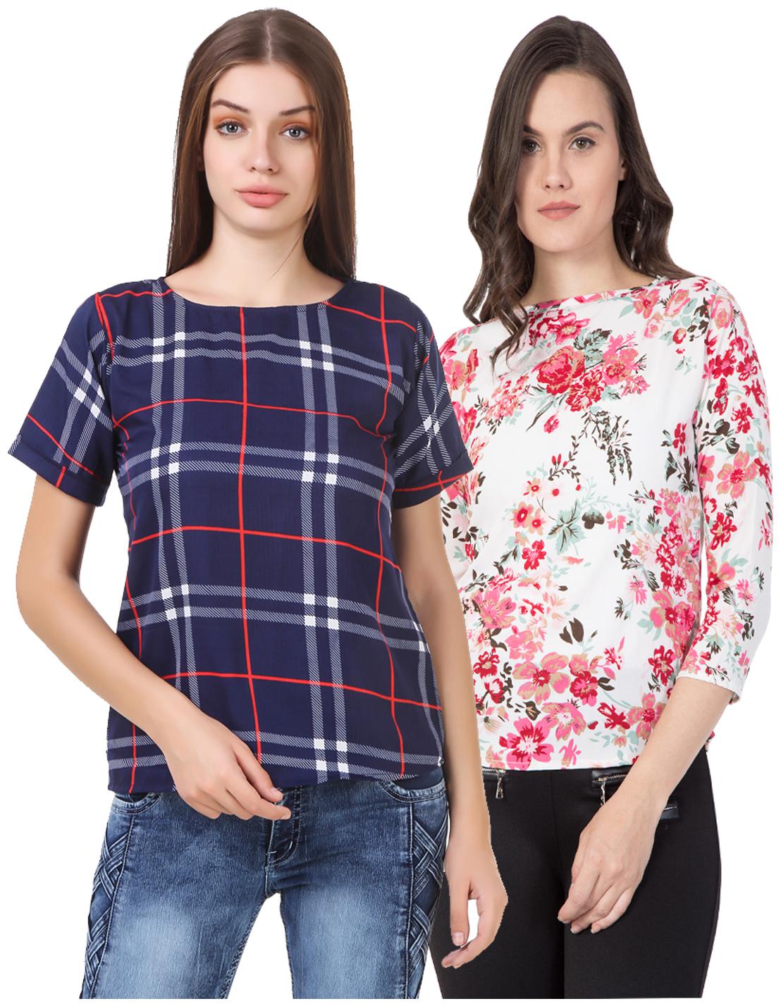 

KISSERO Women Checked Regular top - Multi