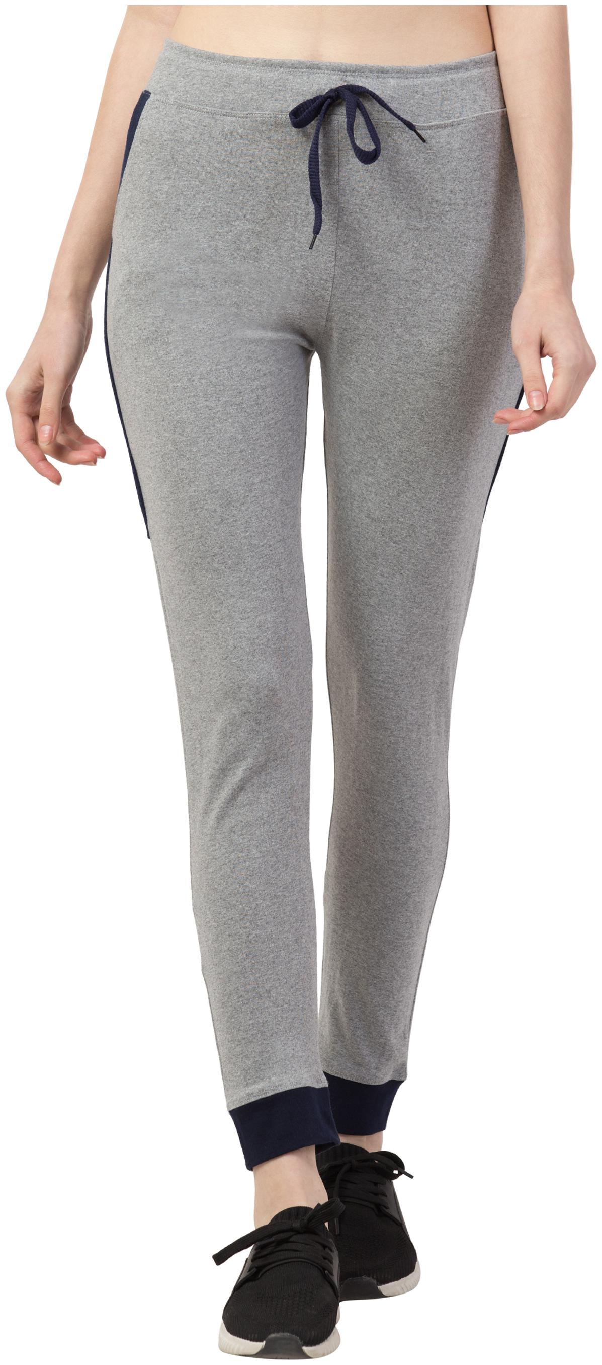 

KISSERO Women Cotton Solid Joggers Grey