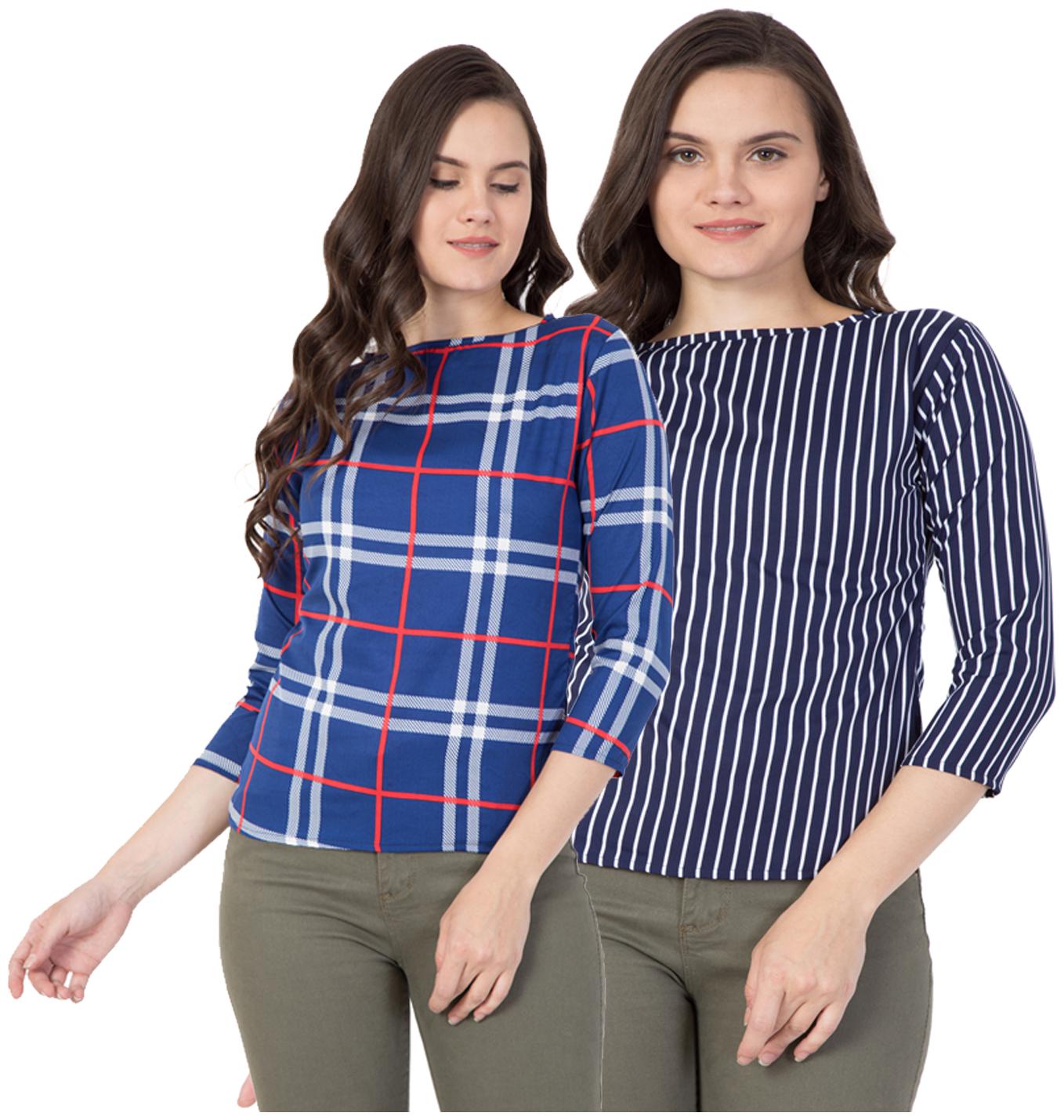

KISSERO Women Checked Regular top - Multi