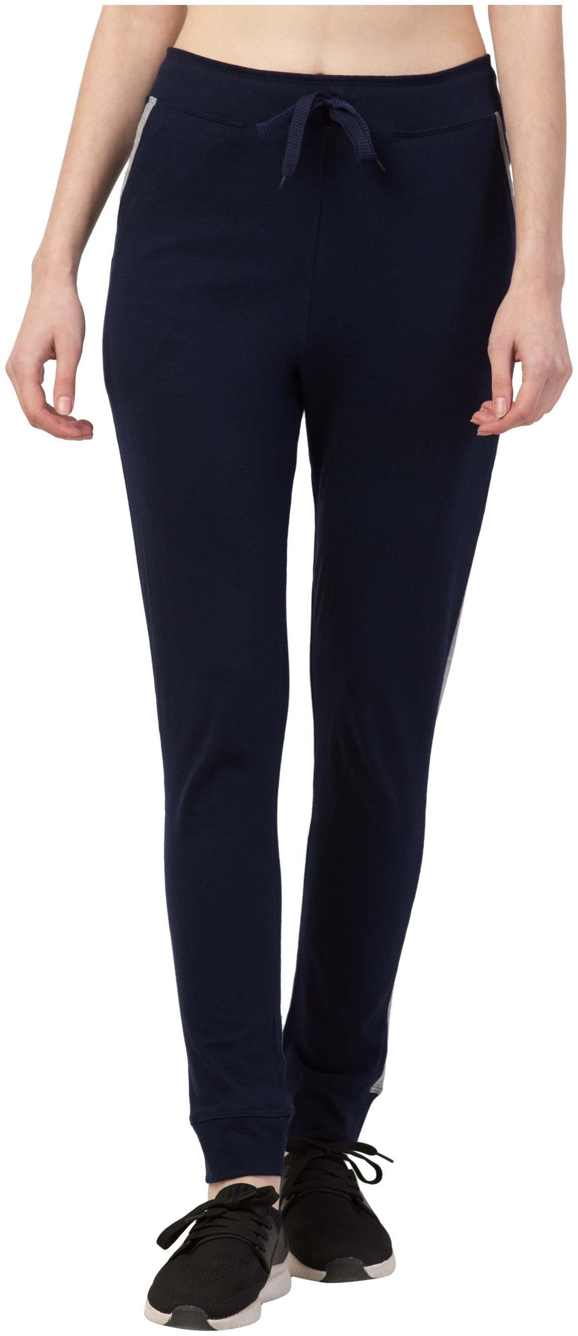 

KISSERO Women Cotton Solid Joggers Blue