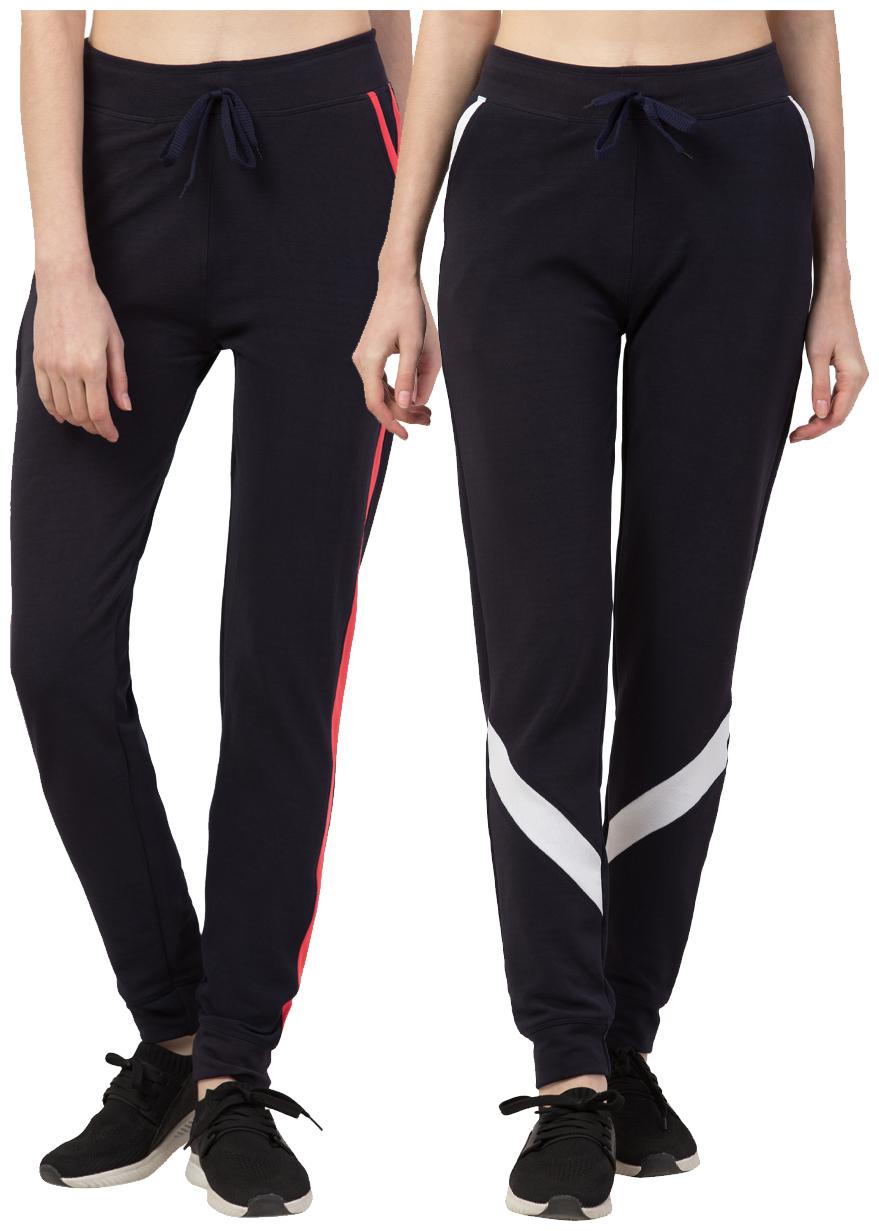 

Kissero Women Polyester Joggers Black Blue