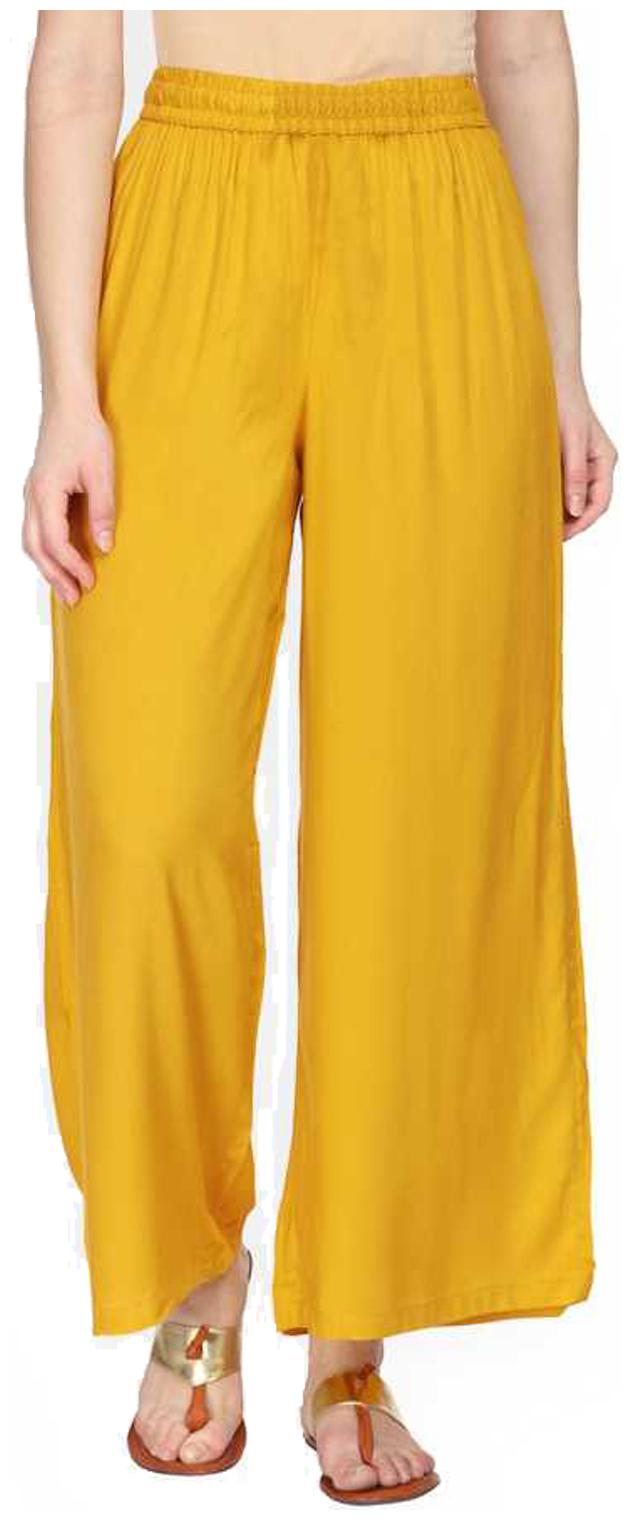 

KISSERO Women Yellow Regular fit Regular trousers