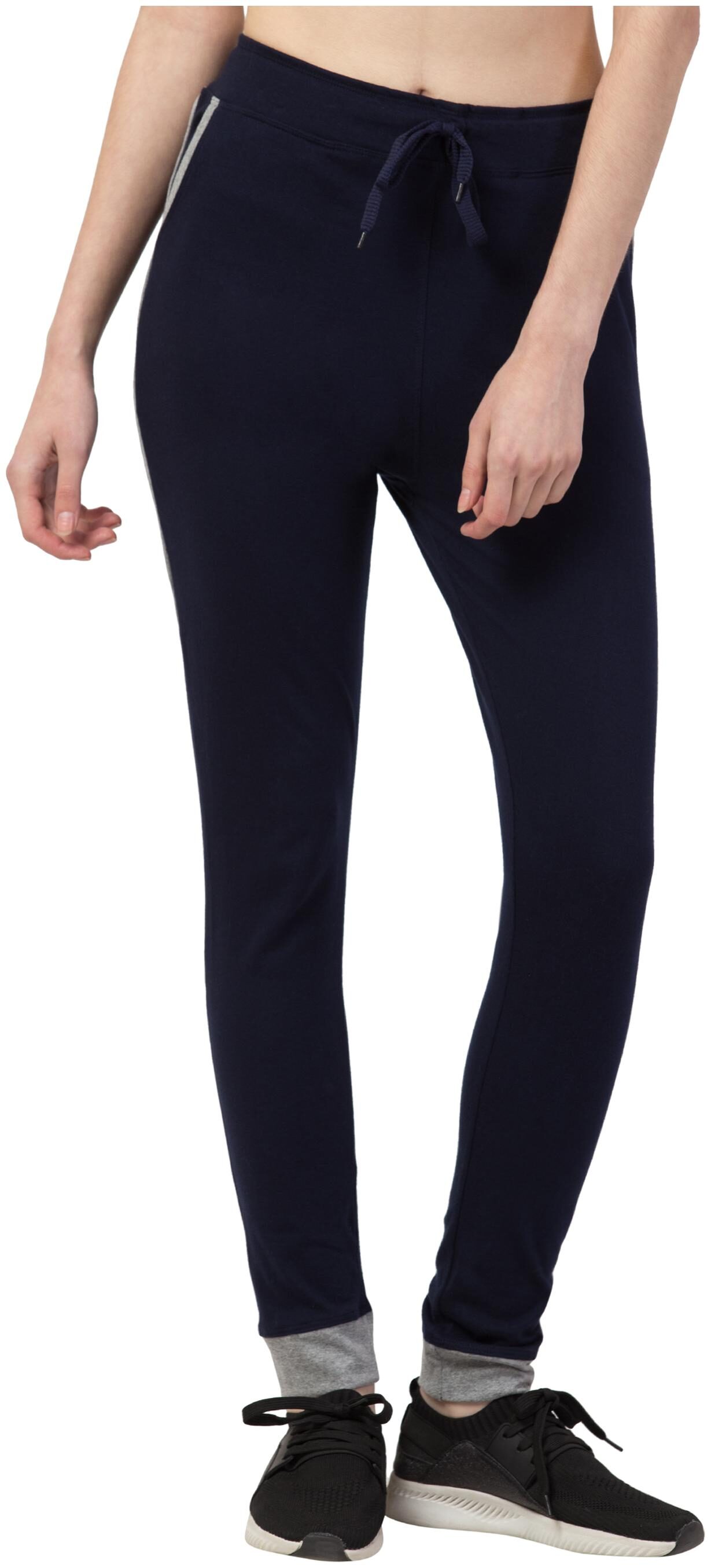 

KISSERO Women Cotton Solid Joggers Blue