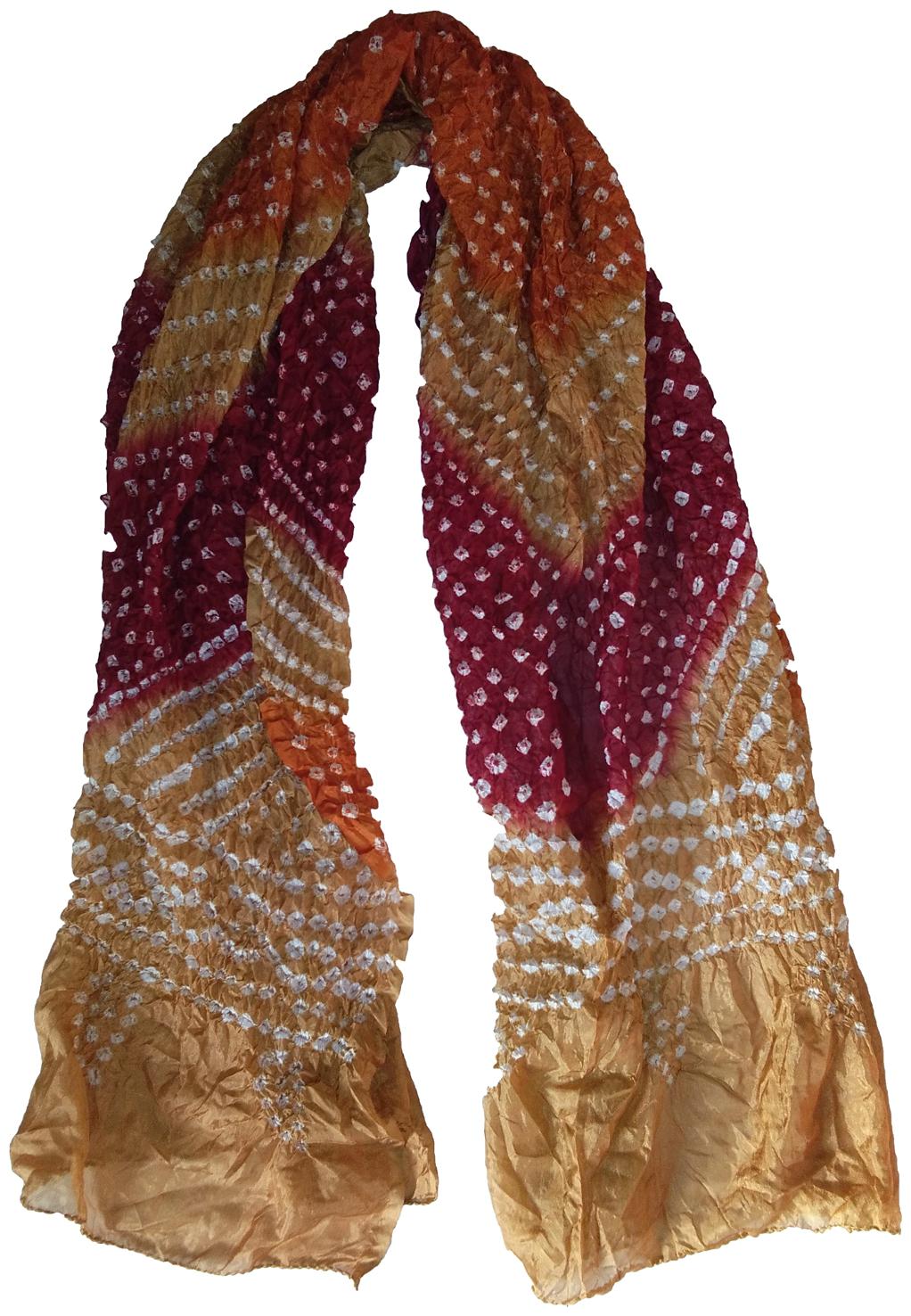 

KKRISH Silk Bandhani Multi Dupatta For Women