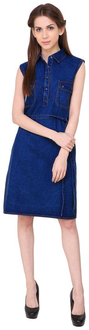 

Chrome Coral Heavy Denim Dress for Ulitame Look