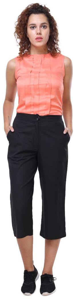 

Chrome Coral Women Black Regular fit Cullotes