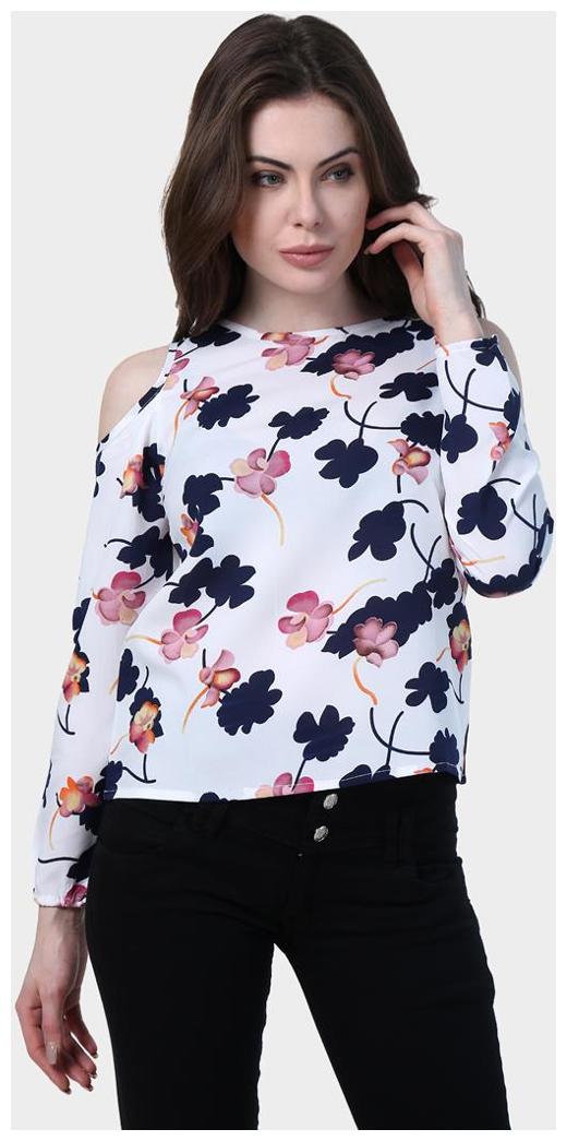 

Chrome Coral Women s White Top