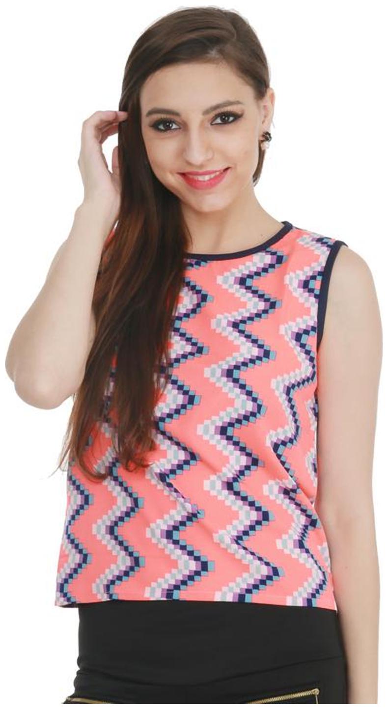 

Chrome Coral Women Printed Regular top - Multi