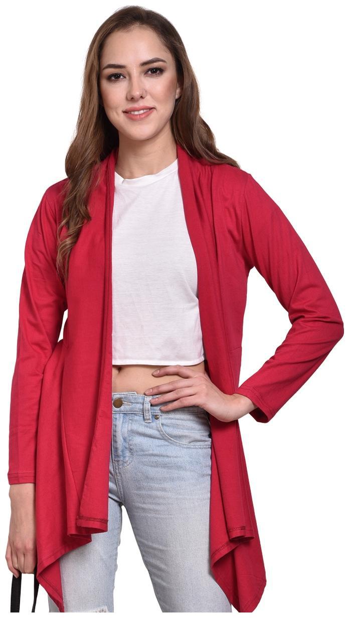 

Chrome Coral Women Shrug - Pink