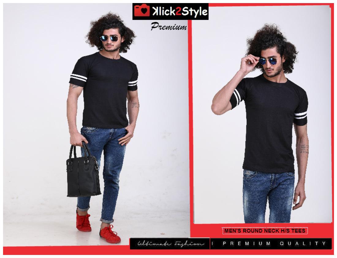 

Chrome Coral Men Black Regular fit Cotton Round neck T-Shirt - Pack Of 1