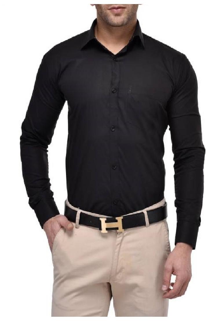 

Chrome Coral Men Regular fit Formal Shirt - Black