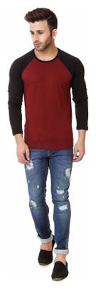 

Chrome Coral Men Red Regular fit Cotton Round neck T-Shirt - Pack Of 1