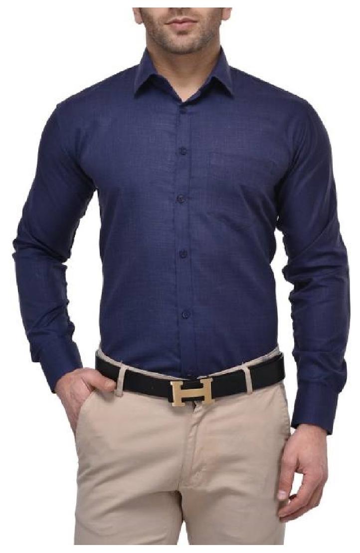 

Chrome Coral Men Slim fit Formal Shirt - Blue