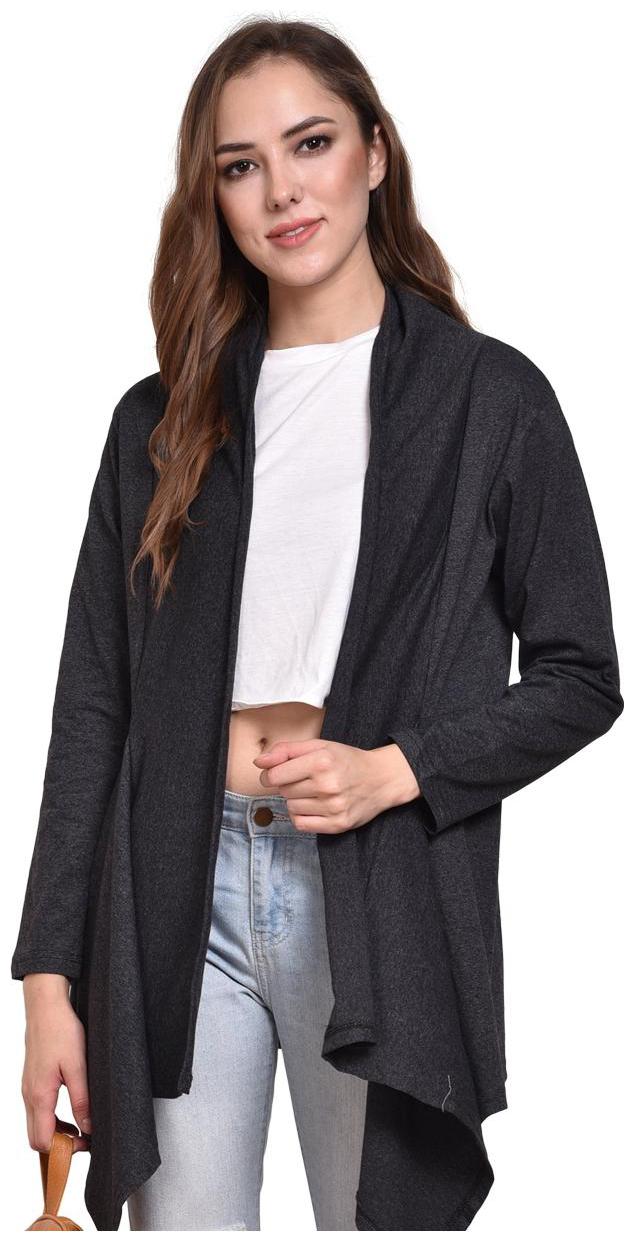 

Chrome Coral Women Shrug - Grey