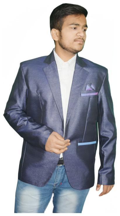 

KMP Fashion Men Blue Solid Regular fit Single Breasted Blazer
