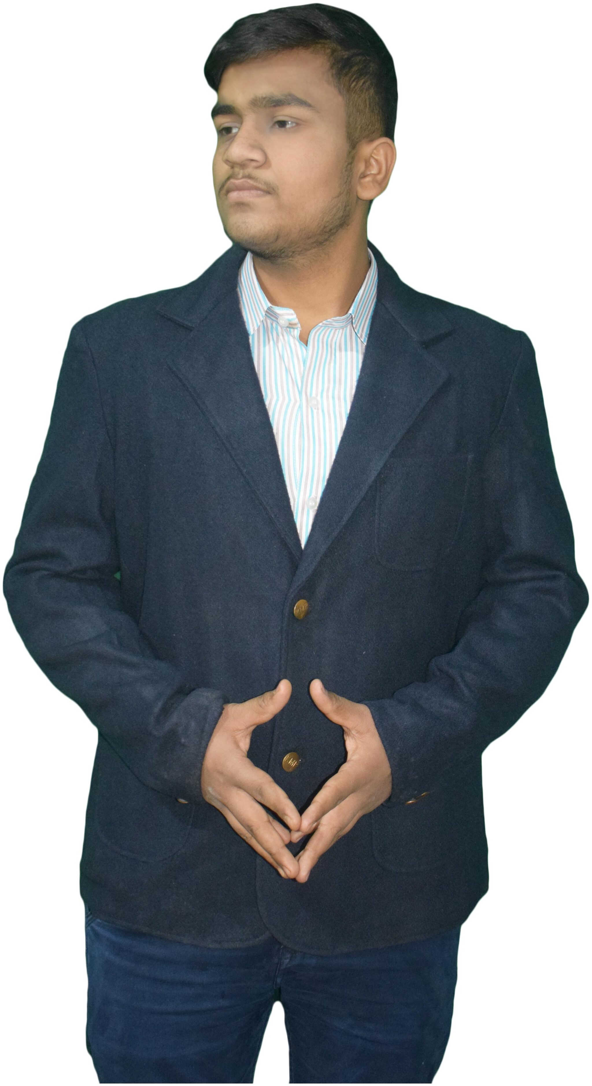 

KMP Fashion Men Blue Solid Regular fit Single Breasted Blazer